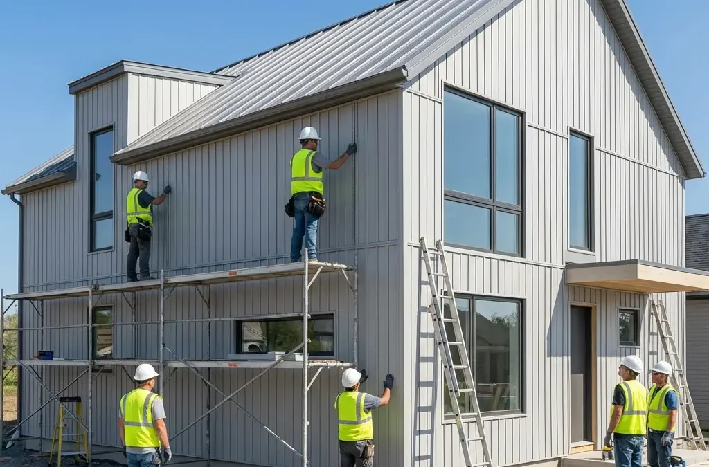 монтаж на сайдинг